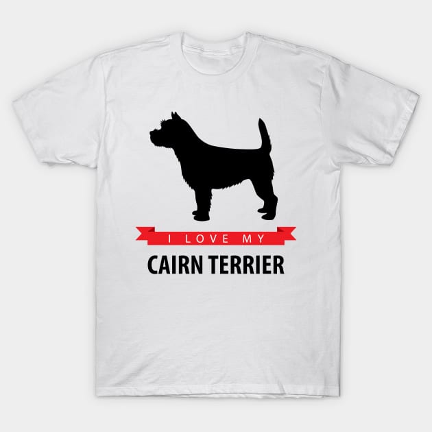 I Love My Cairn Terrier T-Shirt by millersye